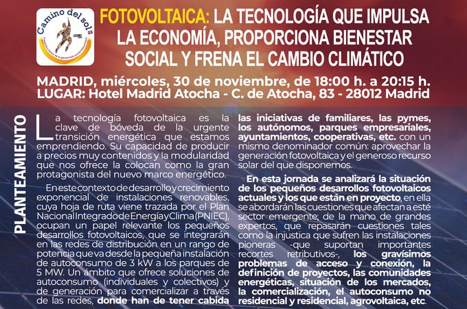 Jornada ANPIER en Madrid sobre energía fotovoltaica