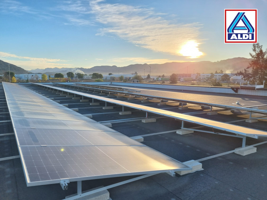 Gracias a la energía solar en las tiendas ALDI logra un importante autoconsumo eléctrico