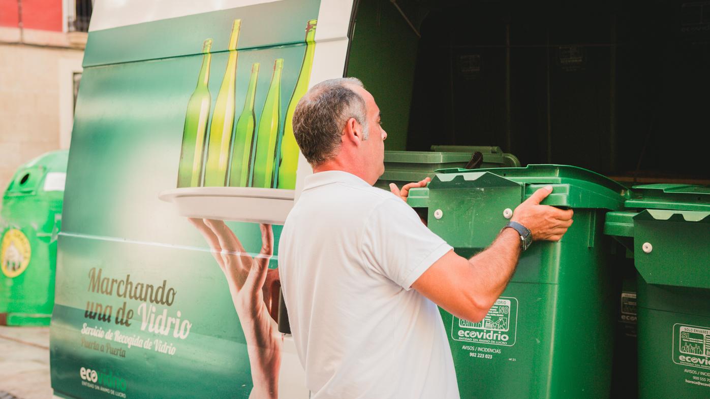 Ecovidrio 75% hosteleros en España reciclan vidrio